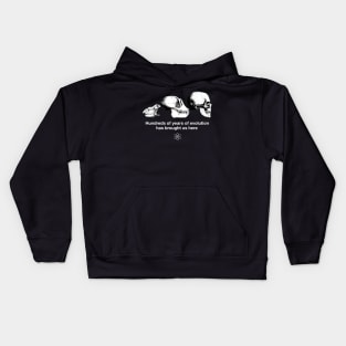 "Hundreds of years of Evolution" Funny Science Joke Shirt Kids Hoodie